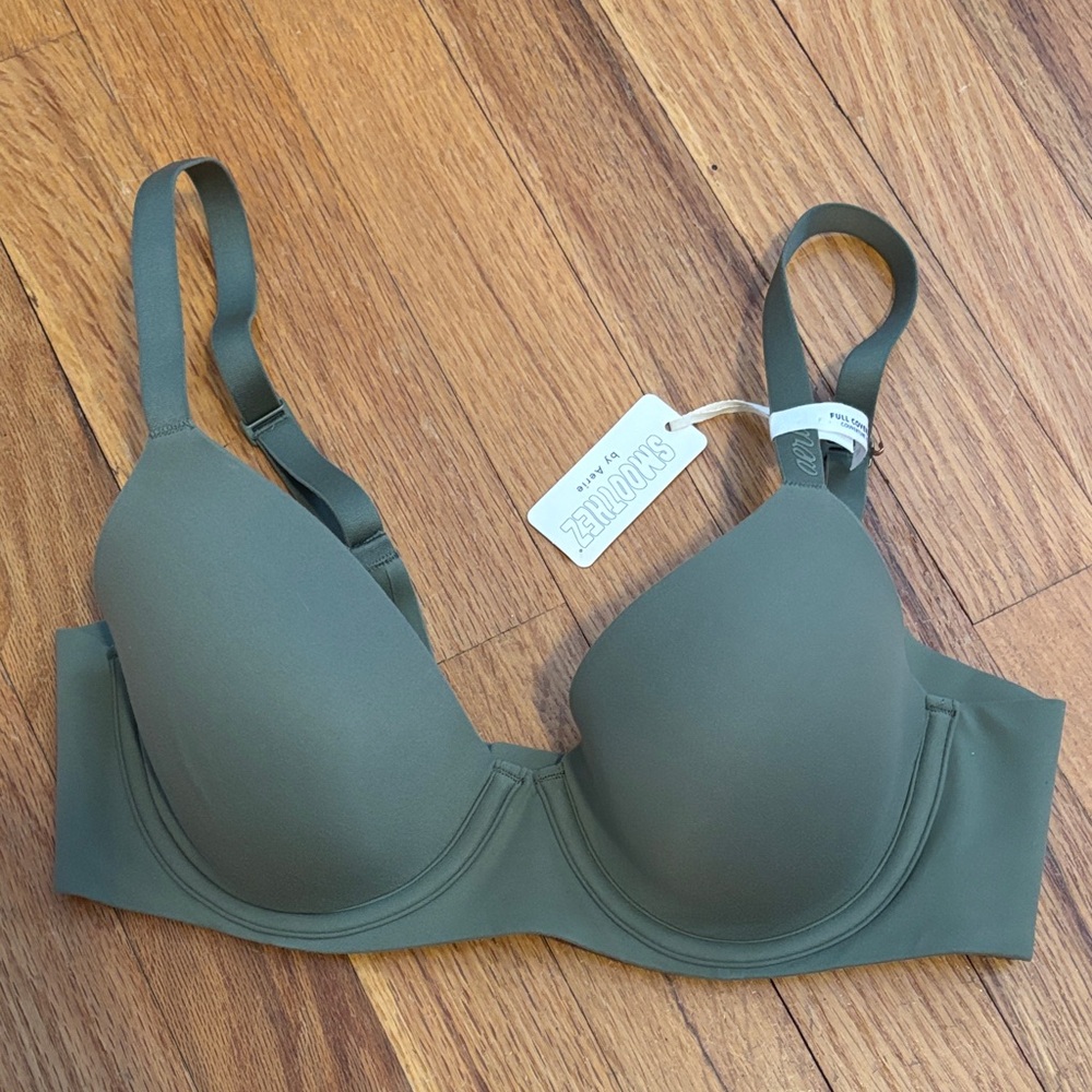 Aerie smoothez 32C  Olive Women's Bra NWT